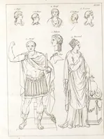 Picture 13 of 82 from Recherches sur les costumes, les moeurs, les usages religieux, civils et militaires des anciens peuples : [Volume 1] / par J. Mailliot, ... publié par P. Martin (1809), leaf 151