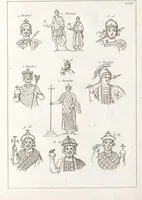 An illustration from Recherches sur les costumes, les moeurs, les usages religieux, civils et militaires des anciens peuples : [Volume 1] / par J. Mailliot, ... publié par P. Martin (1809)