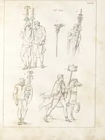 An illustration from Recherches sur les costumes, les moeurs, les usages religieux, civils et militaires des anciens peuples : [Volume 1] / par J. Mailliot, ... publié par P. Martin (1809)