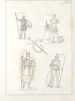 An illustration from Recherches sur les costumes, les moeurs, les usages religieux, civils et militaires des anciens peuples : [Volume 1] / par J. Mailliot, ... publié par P. Martin (1809)