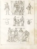 An illustration from Recherches sur les costumes, les moeurs, les usages religieux, civils et militaires des anciens peuples : [Volume 1] / par J. Mailliot, ... publié par P. Martin (1809)