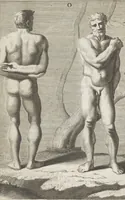 An illustration from Natuurlyk en schilderkonstig ontwerp der menschkunde leerende niet alleen de kennis van de gestalte, proportie, schoonheyd, muskelen, bewegingen, actien, passien, en welstand der menschbeelden : tot de teykenkunde, schilderkunde, beeldhouwery, bootseer en giet-oeffening toepassen : maar ook hoe sich een mensch na deselve regelen ... / door W. Goeree (1682)