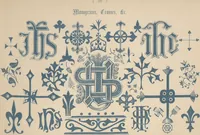 Picture 19 of 19 from The book of ornamental alphabets, ancient and modern, from the ninth to the nineteenth century, with numerals : including Gothic, church-text, large and small, German, Italian, arabesque, initials for illumination, rustic, large and small, ornamental : and with an analysis of the Roman and Old English alphabets (large and small) ... / collected and designed by F. Delamotte (1858), leaf 55