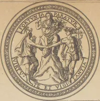 An illustration from Bilderhefte zur Geschichte des Bücherhandels und der mit demselben verwandten Künste und Gewerbe / herausgegeben von Heinrich Lempertz (1853)