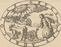 An illustration from Bilderhefte zur Geschichte des Bücherhandels und der mit demselben verwandten Künste und Gewerbe / herausgegeben von Heinrich Lempertz (1853)