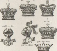 Picture 16 of 35 from Álbum graphique : recueil d'alphabets français, étrangers et ornés, couronnes, armes, supports, chiffres entrelacés et ornés : [volume 2] / monogrammes tires d'anciens manuscrits et composés par J. Girault (1870), leaf 63