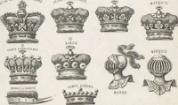 Picture 17 of 35 from Álbum graphique : recueil d'alphabets français, étrangers et ornés, couronnes, armes, supports, chiffres entrelacés et ornés : [volume 2] / monogrammes tires d'anciens manuscrits et composés par J. Girault (1870), leaf 63