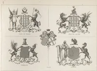Picture 21 of 35 from Álbum graphique : recueil d'alphabets français, étrangers et ornés, couronnes, armes, supports, chiffres entrelacés et ornés : [volume 2] / monogrammes tires d'anciens manuscrits et composés par J. Girault (1870), leaf 67