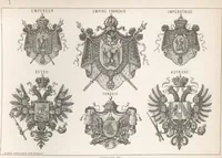 Picture 26 of 35 from Álbum graphique : recueil d'alphabets français, étrangers et ornés, couronnes, armes, supports, chiffres entrelacés et ornés : [volume 2] / monogrammes tires d'anciens manuscrits et composés par J. Girault (1870), leaf 93