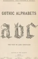 Picture 1 of 18 from Gothic alphabets / the text by Jaro Springer (1897), leaf 2