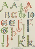 An illustration from Alphabets : numerals, and devices of the middle ages / by Henry Shaw, F.S.A (1845)