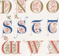 An illustration from Dondorf's Alphabete : eine Sammlung von Musterblättern der verschiedensten Schriftarten älterer und neuerer Zeit ... / [zusammengestellt von Fr. Christmann] (1873)