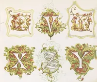 Picture 17 of 34 from Dondorf's Alphabete : eine Sammlung von Musterblättern der verschiedensten Schriftarten älterer und neuerer Zeit ... / [zusammengestellt von Fr. Christmann] (1873), leaf 34