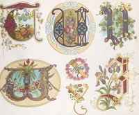An illustration from Dondorf's Alphabete : eine Sammlung von Musterblättern der verschiedensten Schriftarten älterer und neuerer Zeit ... / [zusammengestellt von Fr. Christmann] (1873)