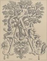 Picture 3 of 9 from A new artistic alphabet / designed by Theodore de Bry, Frankfort-on-Main, 1595 (1880), leaf 6