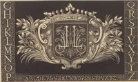 An illustration from Les petits alphabets du brodeur : compositions originales inspirées de nos grandes époques décoratives / par Ed. Guichard