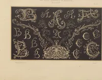 An illustration from Les petits alphabets du brodeur : compositions originales inspirées de nos grandes époques décoratives / par Ed. Guichard