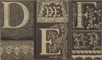 Picture 7 of 25 from Les petits alphabets du brodeur : compositions originales inspirées de nos grandes époques décoratives / par Ed. Guichard, leaf 7