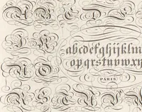 An illustration from Álbum graphique : recueil d'alphabets français, étrangers et ornés, couronnes, armes, supports, chiffres entrelacés et ornés : [volume 1] / monogrammes tires d'anciens manuscrits et composés par J. Girault (1870)