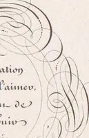 An illustration from Álbum graphique : recueil d'alphabets français, étrangers et ornés, couronnes, armes, supports, chiffres entrelacés et ornés : [volume 1] / monogrammes tires d'anciens manuscrits et composés par J. Girault (1870)