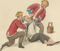 An illustration from The punishments of China, illustrated by twenty-two engravings; with explanations in English and French (1801)