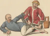 An illustration from The punishments of China, illustrated by twenty-two engravings; with explanations in English and French (1801)