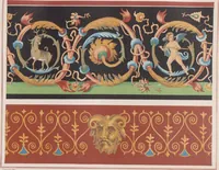 An illustration from The most beautiful walls in Pompeii, reproduced in chromolithography... / with explanatory notes by E. Presuhn (1877)