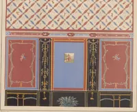 An illustration from The most beautiful walls in Pompeii, reproduced in chromolithography... / with explanatory notes by E. Presuhn (1877)
