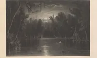 Picture 6 of 21 from Gallery of landscape painters : comprising twenty-four illustrations of American scenery, from paintings by G.L. Brown, W.H. Beard, Casilear, Colman, DeHaas, Gignoux, William Hart, James M. Hart, Hill, Hinshelwood, Hubbard, Inness, Kensett, Momberger, J.D. Smillie, Geo. H. Smillie, Whittredge ; Engraved on steel, by eminent engravers, with letter-press descriptions (1872), leaf 15