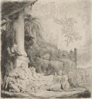 Picture 24 of 26 from Original etchings / by Sir George Hayter, historical and portrait painter to His Majesty the King of Belgium, and member of the Academy of Rome, Florence, Bologna, Parma and Venice : forty-six etchings (1879), leaf 43