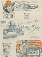 Picture 8 of 22 from Der Moderne Merkantil-Lithograph : eine Sammlung merkantiler Arbeiten / hrsg. von Steinbach & Strache (1901), leaf 9