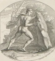 An illustration from [A collection of 48 engravings from ancient gems, etc. / drawn and engraved by E.S.C., Ursule de la Croix, and others (1709)