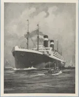 An illustration from 2nd cabin to Europe : S.S. Leviathan, S.S. George Washington (1922)
