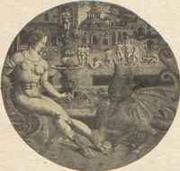 An illustration from Catalogue of an exhibition of early engravings / with an introduction by David Keppel (1920)