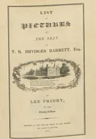 Picture 3 of 4 from List of pictures at the seat of T.B. Brydges Barret, Esq. : at Lee Priory, in the county of Kent (1817), leaf 4