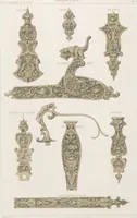 An illustration from Recueil d'ornements et de sujets pour être appliqués à l'ornementation des armes d'après les dessins des principaux artistes / gravé et publié par Charles Claesen (1800)