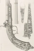 An illustration from Recueil d'ornements et de sujets pour être appliqués à l'ornementation des armes d'après les dessins des principaux artistes / gravé et publié par Charles Claesen (1800)