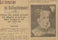 Picture 44 of 79 from [The Salome of Henri Regnault, a scrap book of clippings relating to its purchase by M. Knoedler & Co. at the sale of the Marquise Landolfo Carcano, May 30, 1912] : Volume 1 (1912), leaf 117