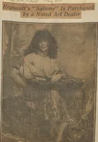 An illustration from [The Salome of Henri Regnault, a scrap book of clippings relating to its purchase by M. Knoedler & Co. at the sale of the Marquise Landolfo Carcano, May 30, 1912] : Volume 2 (1912)
