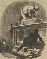 An illustration from Locataires et proprietaires by Honore Daumier : ... an important collection of etchings and lithographs by Honore Daumier, John Sloan ... [et al.], Nov. 6-28, 1922 (1922)