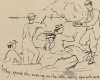 Picture 17 of 29 from How we spent the summer, or, A "Voyage en zigzag" in Switzerland and Tyrol with some members of the Alpine Club : from the sketch book of one of the party [i.e. Elizabeth Tuckett] (1864), leaf 54