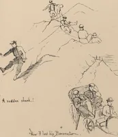 Picture 18 of 29 from How we spent the summer, or, A "Voyage en zigzag" in Switzerland and Tyrol with some members of the Alpine Club : from the sketch book of one of the party [i.e. Elizabeth Tuckett] (1864), leaf 58
