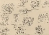 Picture 3 of 29 from How we spent the summer, or, A "Voyage en zigzag" in Switzerland and Tyrol with some members of the Alpine Club : from the sketch book of one of the party [i.e. Elizabeth Tuckett] (1864), leaf 8
