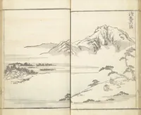An illustration from Prospects and Views, Picture Album of Landscapes (Shōkei chōbō, Sansui gafu 勝景眺望山水画譜) (1826)