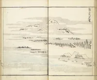 An illustration from Prospects and Views, Picture Album of Landscapes (Shōkei chōbō, Sansui gafu 勝景眺望山水画譜) (1826)