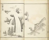 An illustration from Prospects and Views, Picture Album of Landscapes (Shōkei chōbō, Sansui gafu 勝景眺望山水画譜) (1826)