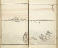 An illustration from Prospects and Views, Picture Album of Landscapes (Shōkei chōbō, Sansui gafu 勝景眺望山水画譜) (1826)