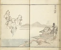 An illustration from Prospects and Views, Picture Album of Landscapes (Shōkei chōbō, Sansui gafu 勝景眺望山水画譜) (1826)