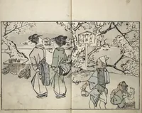 An illustration from Customs of the Eastern Capital (Edo) (Azuma no teburi あづまの手ぶり) (1829)