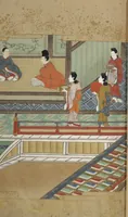 An illustration from The Fujiwara Chapter (Fujiwara no maki 藤原の巻) (1661)